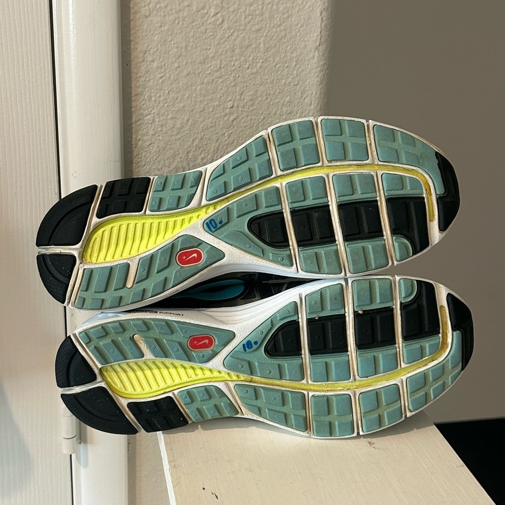 Nike WMNs Lunarglide 454315-040  Black & Turquois Running Shoes Sneaker 7.5 - Picture 7 of 8